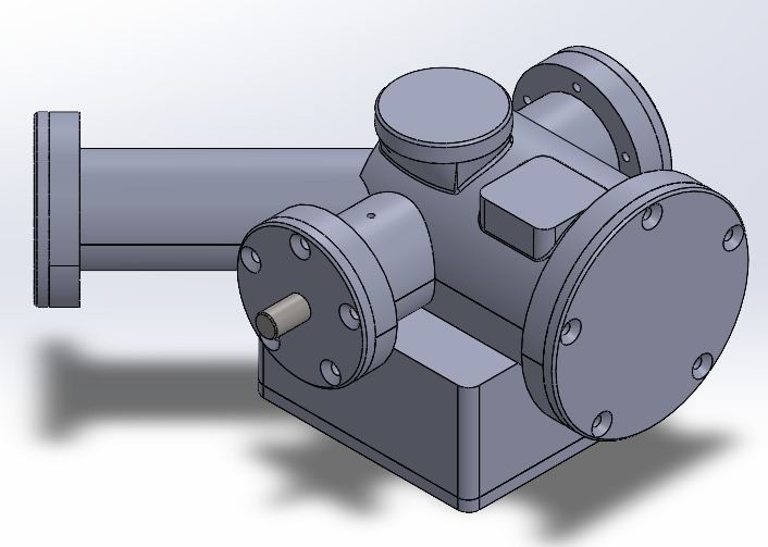 Modelo 3D de la cámara del magnetómetro NV